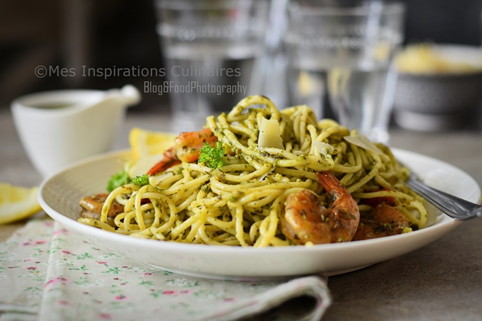 1663227922 783 domashnyaya pasta pesto i obzharennye krevetki ideya bystrogo reczepta Домашняя паста песто и обжаренные креветки (идея быстрого рецепта)