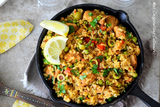 Испанский рис (Arroz con pollo)